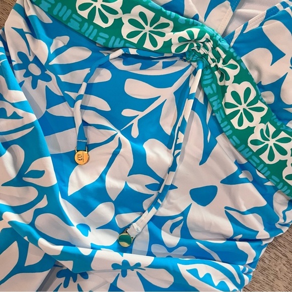 Bleu by Rod Beattie Women's Cap-Sleeve One-Piece Swimsuit Size 10 - Picture 7 of 7